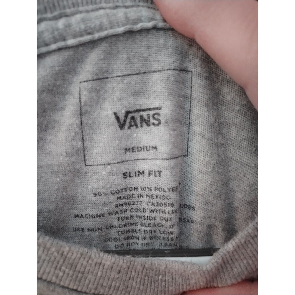Vans Off the Wall Original T Shirt Classic Floral Paint by Number Size Medium - Picture 5 of 9